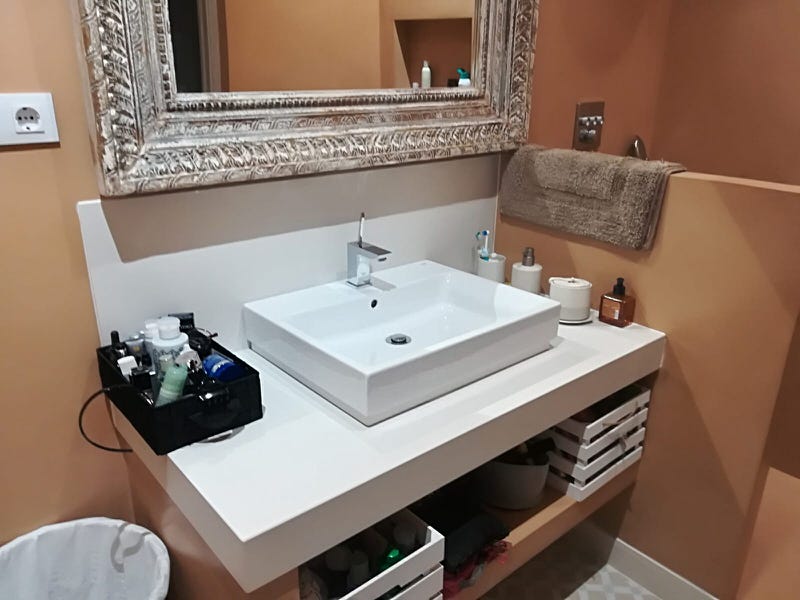 Baño en microcemento de CementDecor